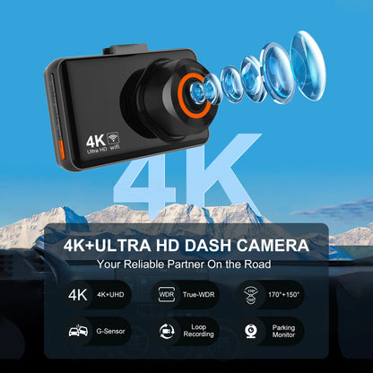 KQQ 4K WiFi Dash Cam