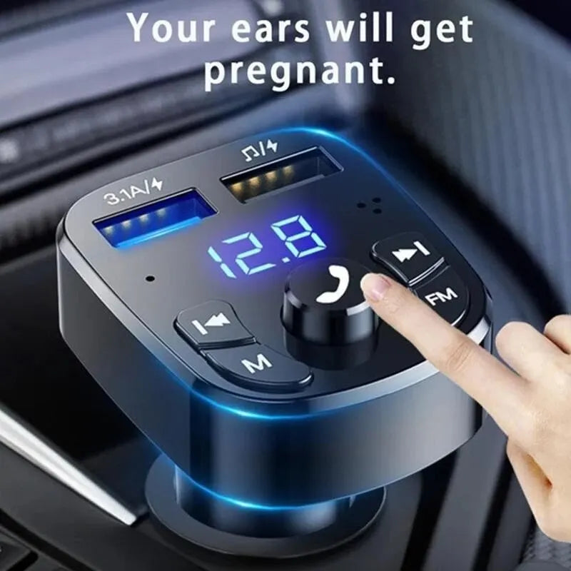 Car Bluetooth FM and Fast Charger
